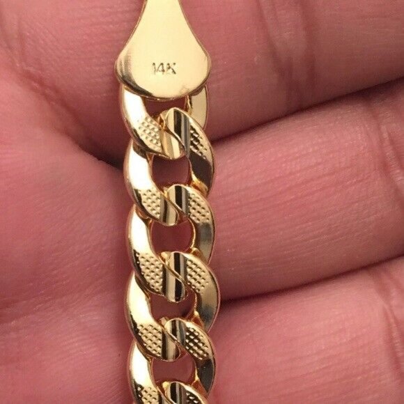 14k 10mm 24" Rappers Gold Cuban Neklace
